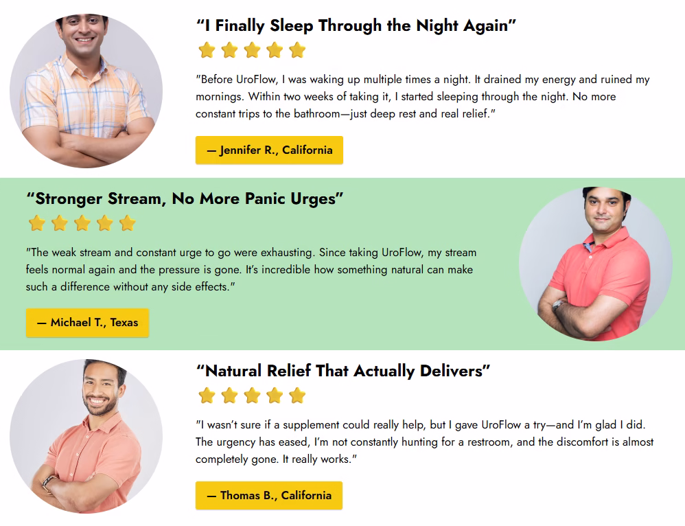 UroFlow Testimonials