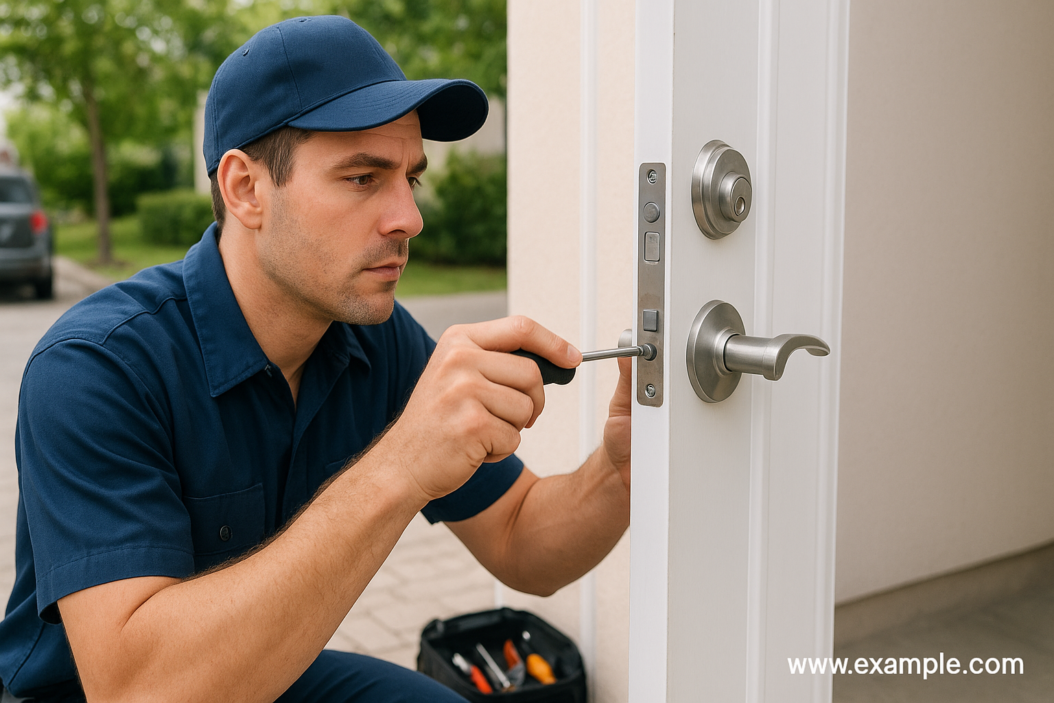 door lock installation