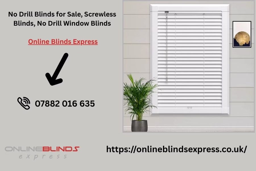 No Drill Window Blinds