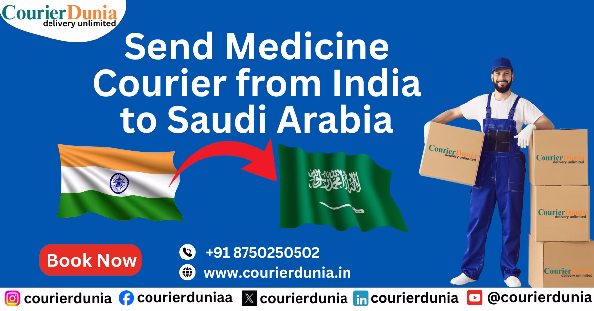 Medicine Courier from India to Saudi Arabia